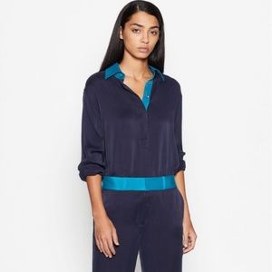 EQUIPMENT Femme Margery Eclipse Top / Tunic Silk L